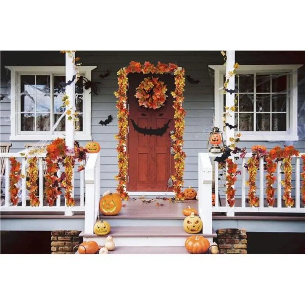 2 Pack Fall Maple Garland - 5.8 FT/Pcs Autumn Hanging Fall Leave Vines for Home